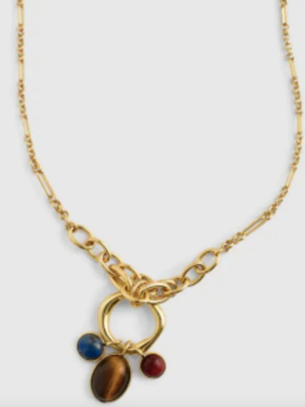 NWT Madewell Semiprecious Graduated Chain Charm Necklace